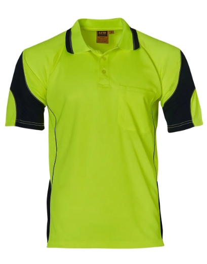 Picture of Winning Spirit, Unisex CoolDry Mini Waffle Safety Polo